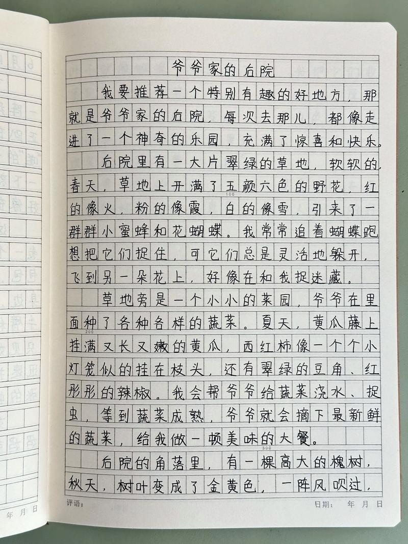 爷爷家的后院作文350字缩略图