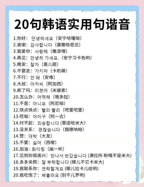 韩语谐音