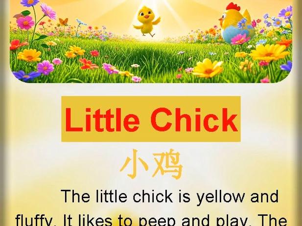 chicks鸡类的英文