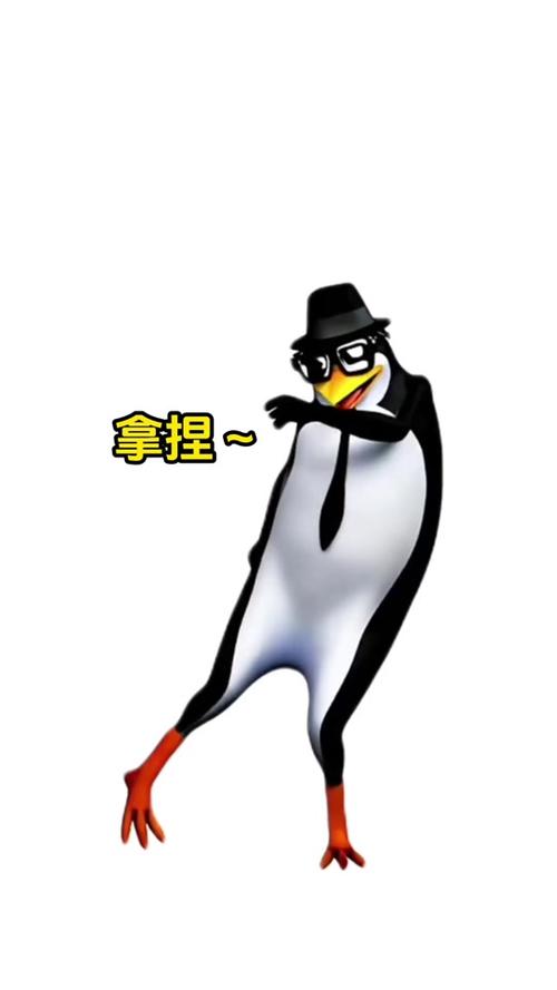 女生发企鹅跳跳和转圈表情