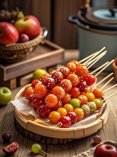 七彩冰糖葫芦图片大全