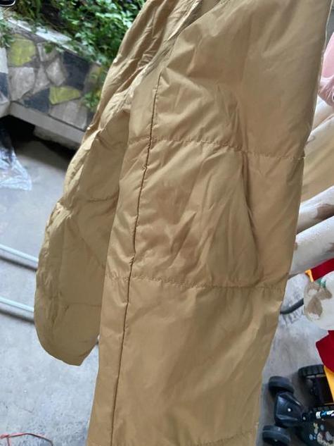 羽绒服晒干了有水印