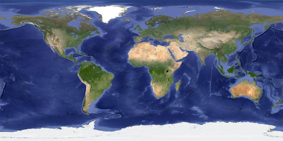 地球版图平面图