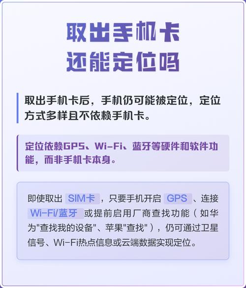 卸掉手机卡还能定位吗