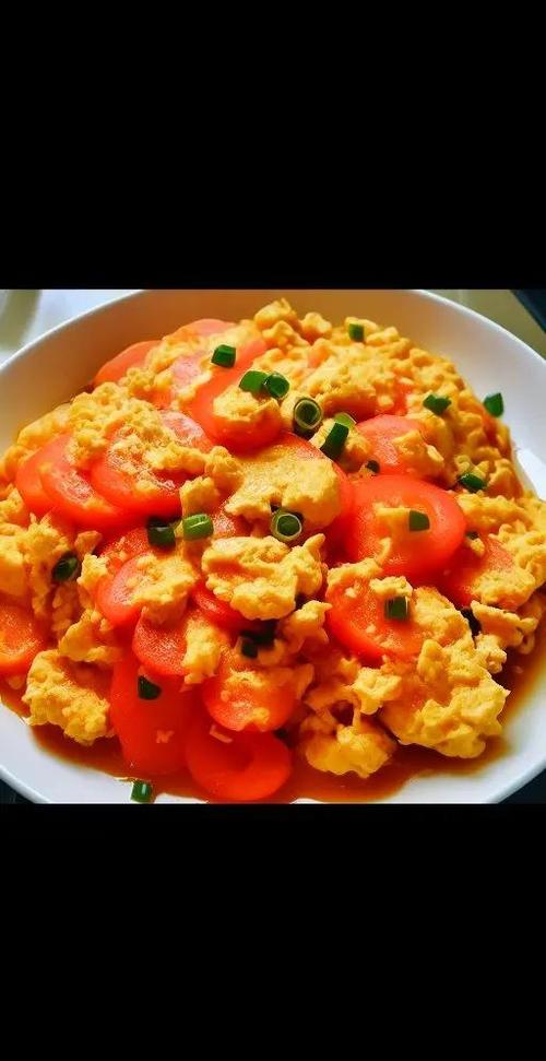番茄炒鸡蛋的食材描写