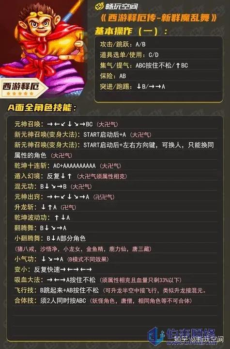 西游释厄传孙悟空技能表