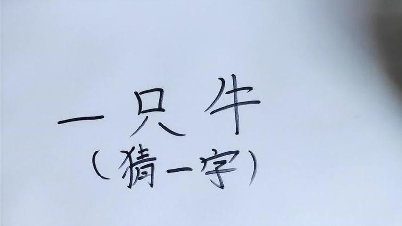 一只牛猜字