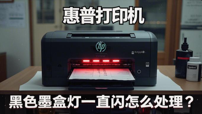 黑色墨盒灯一直闪是什么原因