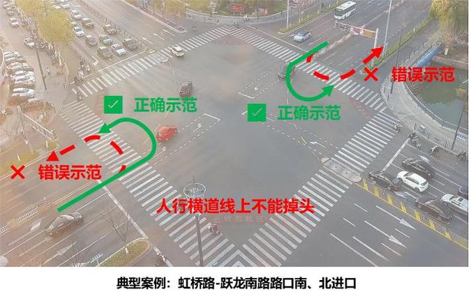 红绿灯路口掉头图解