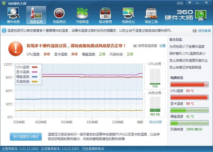显卡温度90度