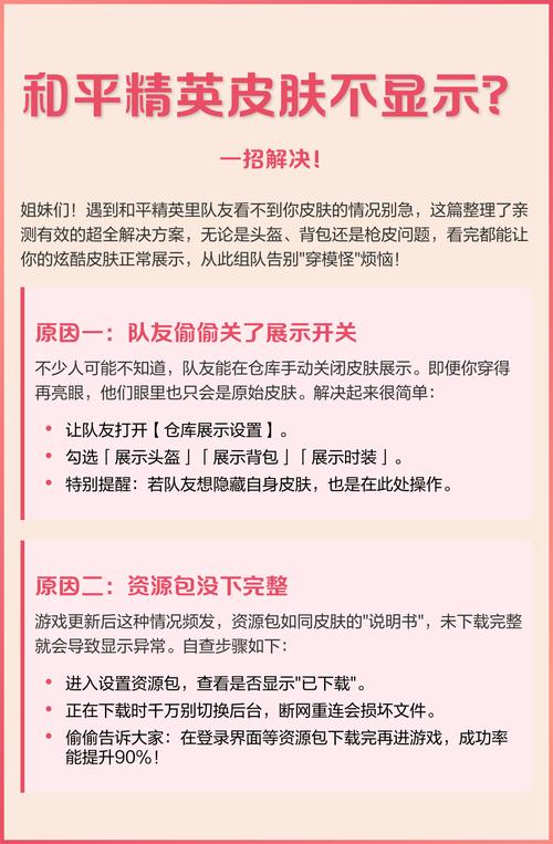 和平精英别人不显示皮肤
