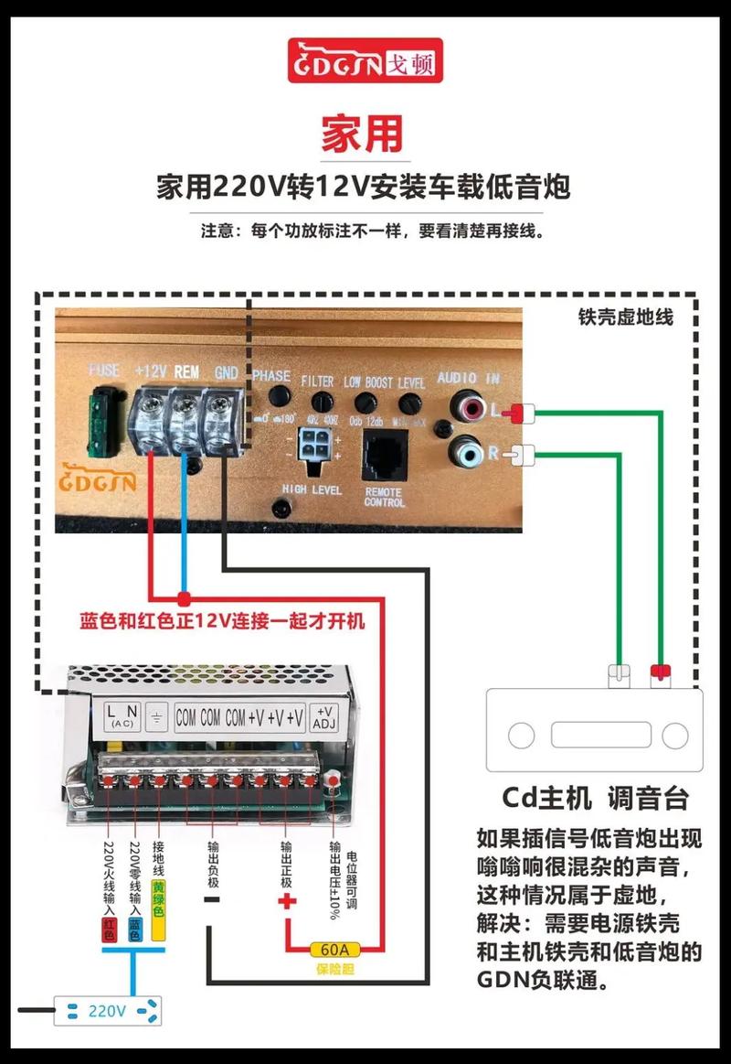 摩托车低音炮怎么安装