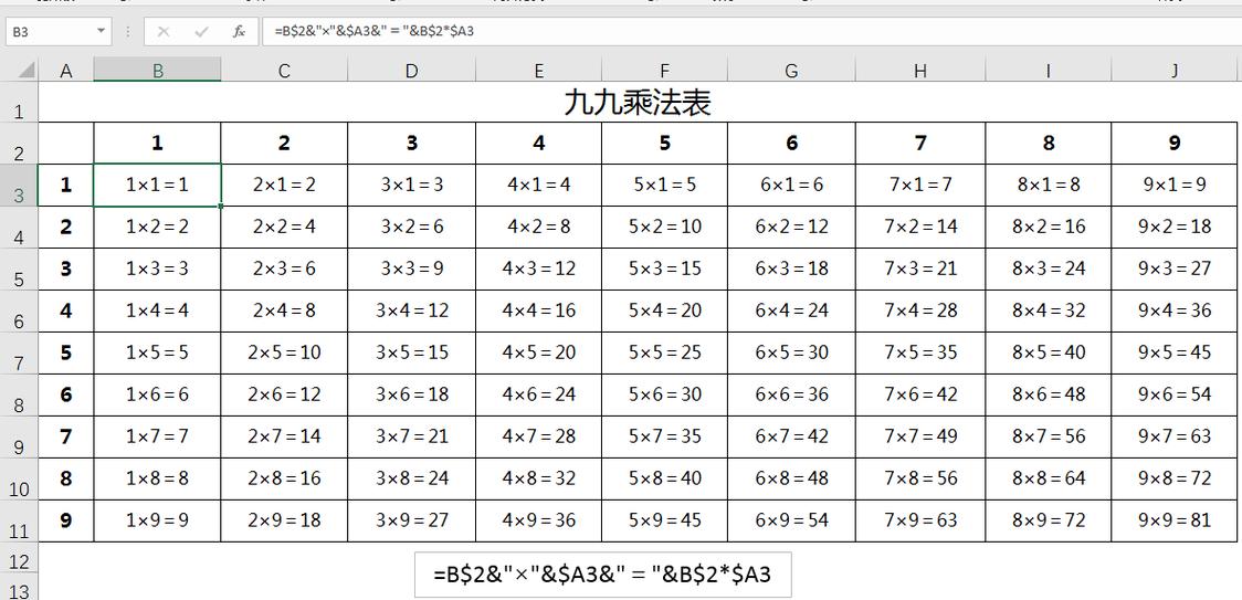 表格每行乘以一个固定数