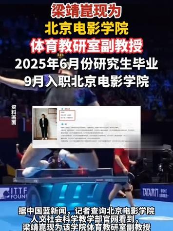 梁靖崑任北影体育教研副教授