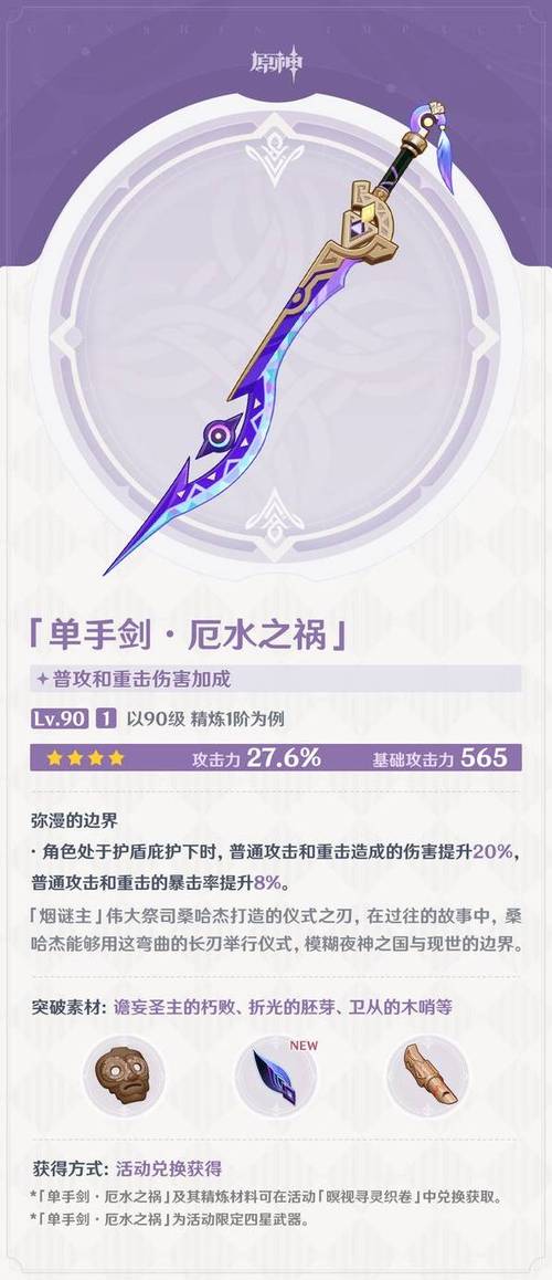 原神角色专武图鉴