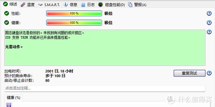 硬盘哨兵健康度有多少