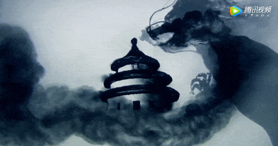 中央电视台水墨广告