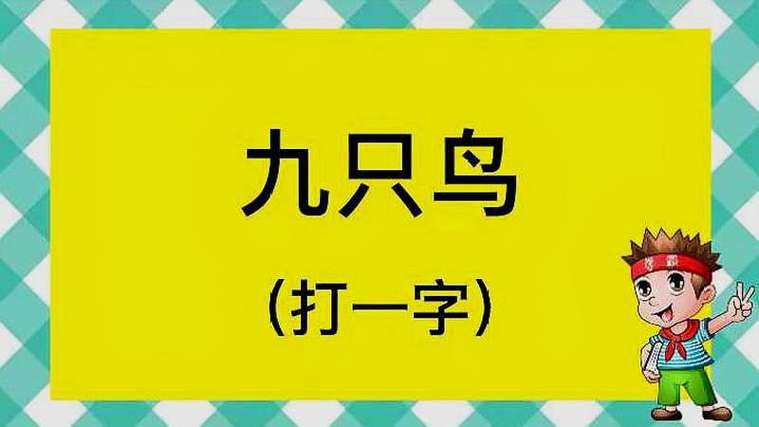 九只鸟打一字
