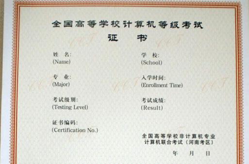 计算机二级水平