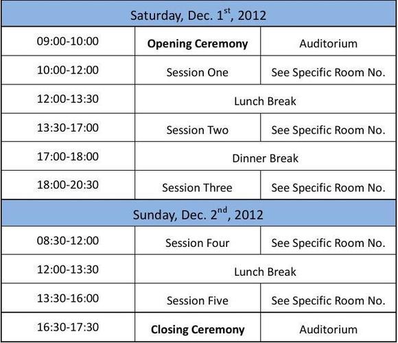 weekly schedule