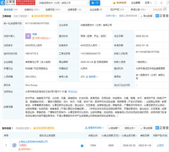 优酷股东持股比例