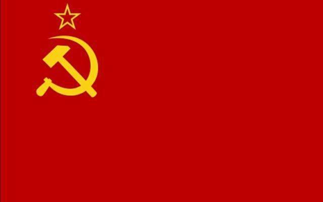 苏联国旗和中国党旗
