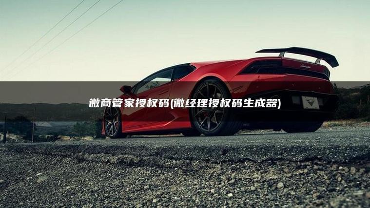 微商应用授权码