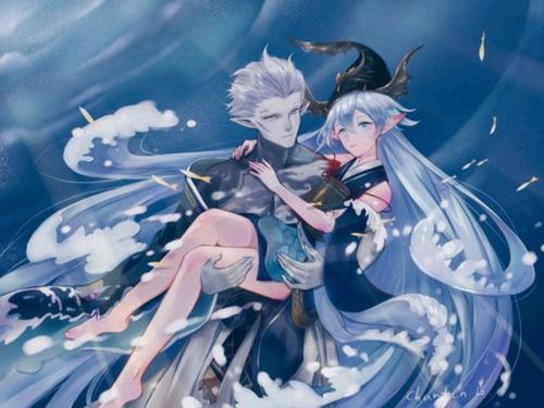 阴阳师荒川之主x金鱼姬漫画