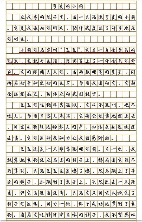 400字动物作文小狗