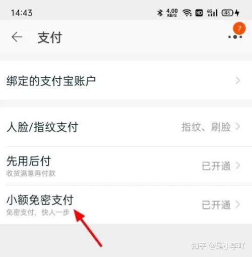 淘宝怎么设置小额免密支付功能