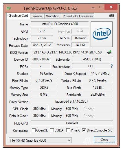 hd4000显卡参数
