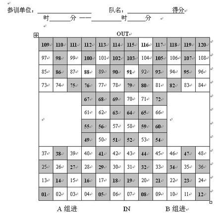 拓展训练雷阵图答案