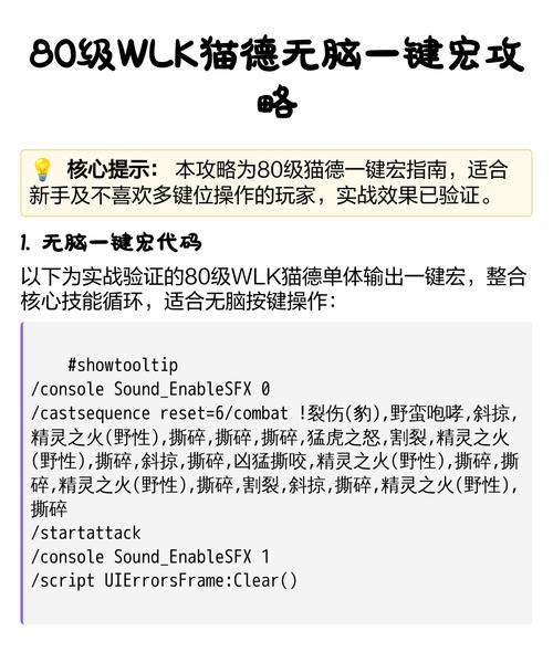 80级时光战斗贼一键宏
