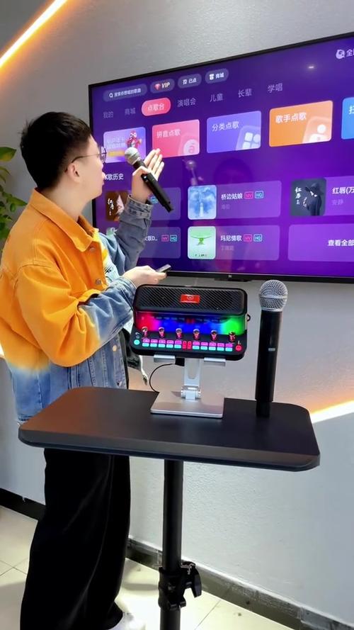电视怎么连声卡唱歌