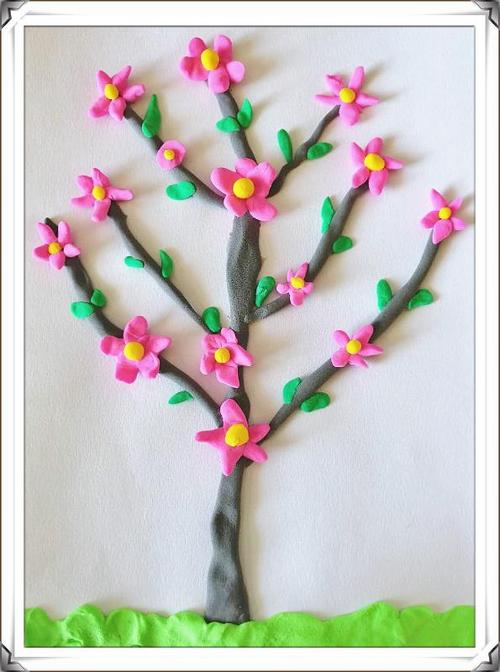 泡泡泥做梅花