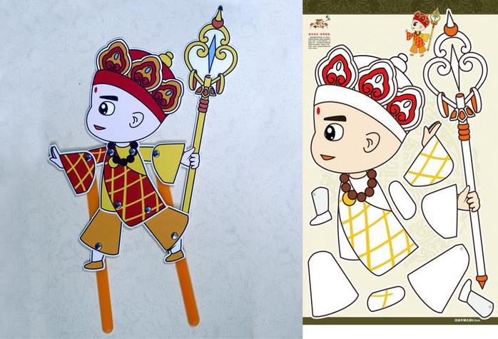 小学生皮影画