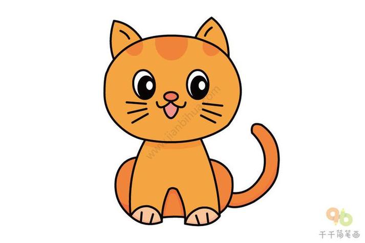 彩色的小猫图案
