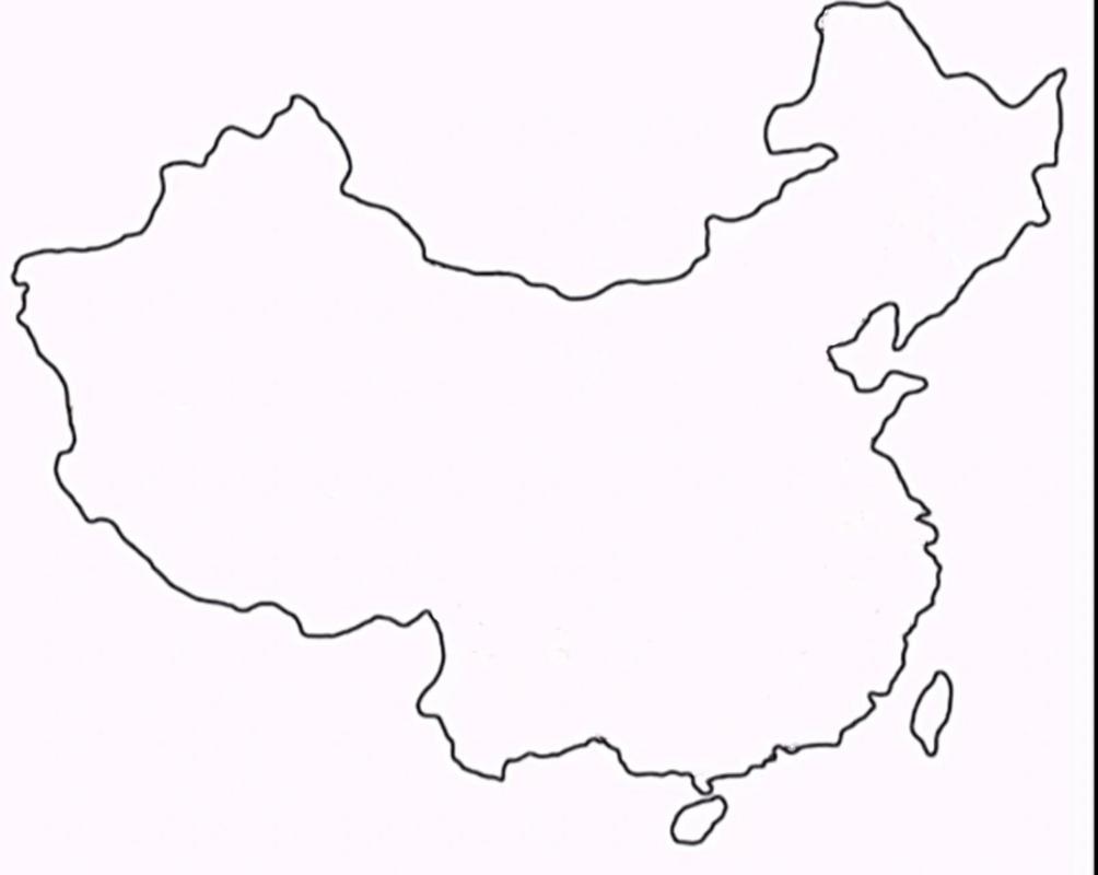 中国轮廓图简笔画