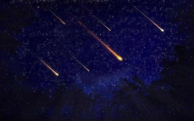 流星划过天空比喻成什么