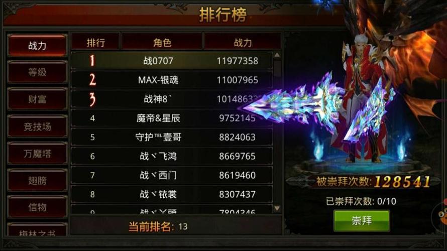 奇迹战士10万4加点