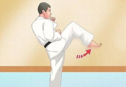 大小腿踢头