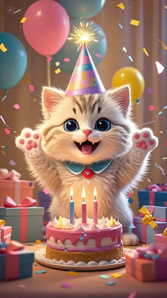 happy猫表情包GIF