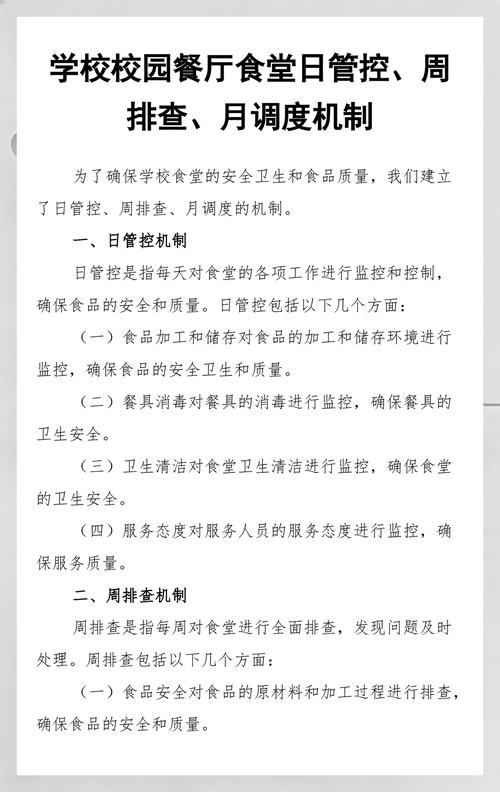 学校食堂管理制度最新