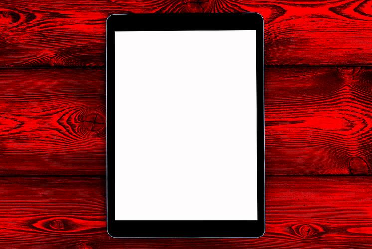 ipad屏幕白色背景有红框