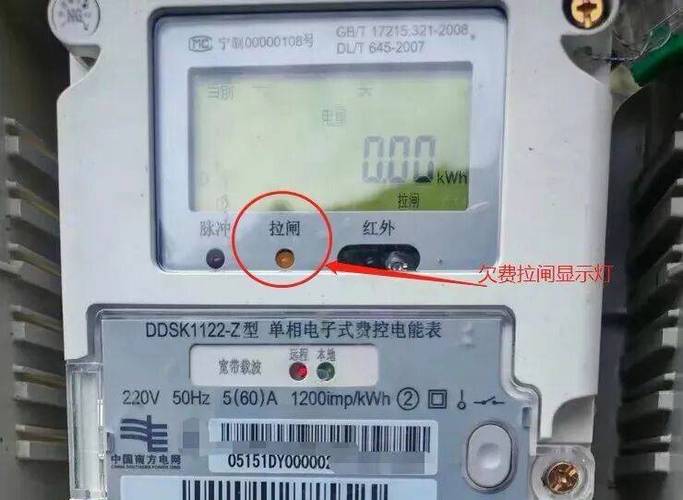 电表报警灯和跳闸灯亮