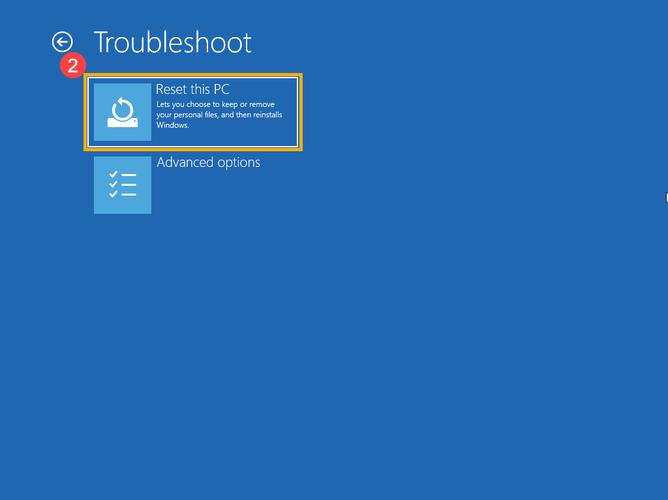 reset this pc