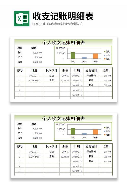 收入表格模板