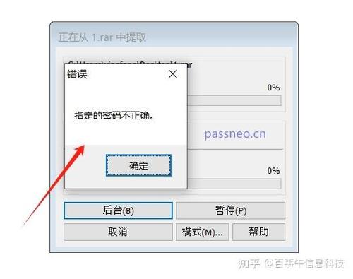 密码正确解压失败
