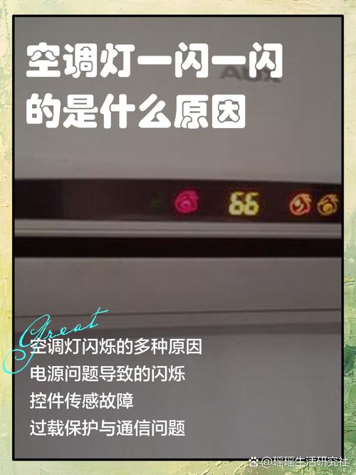 空调上的灯一闪一闪怎么回事