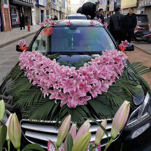 v行花车花泥摆放图